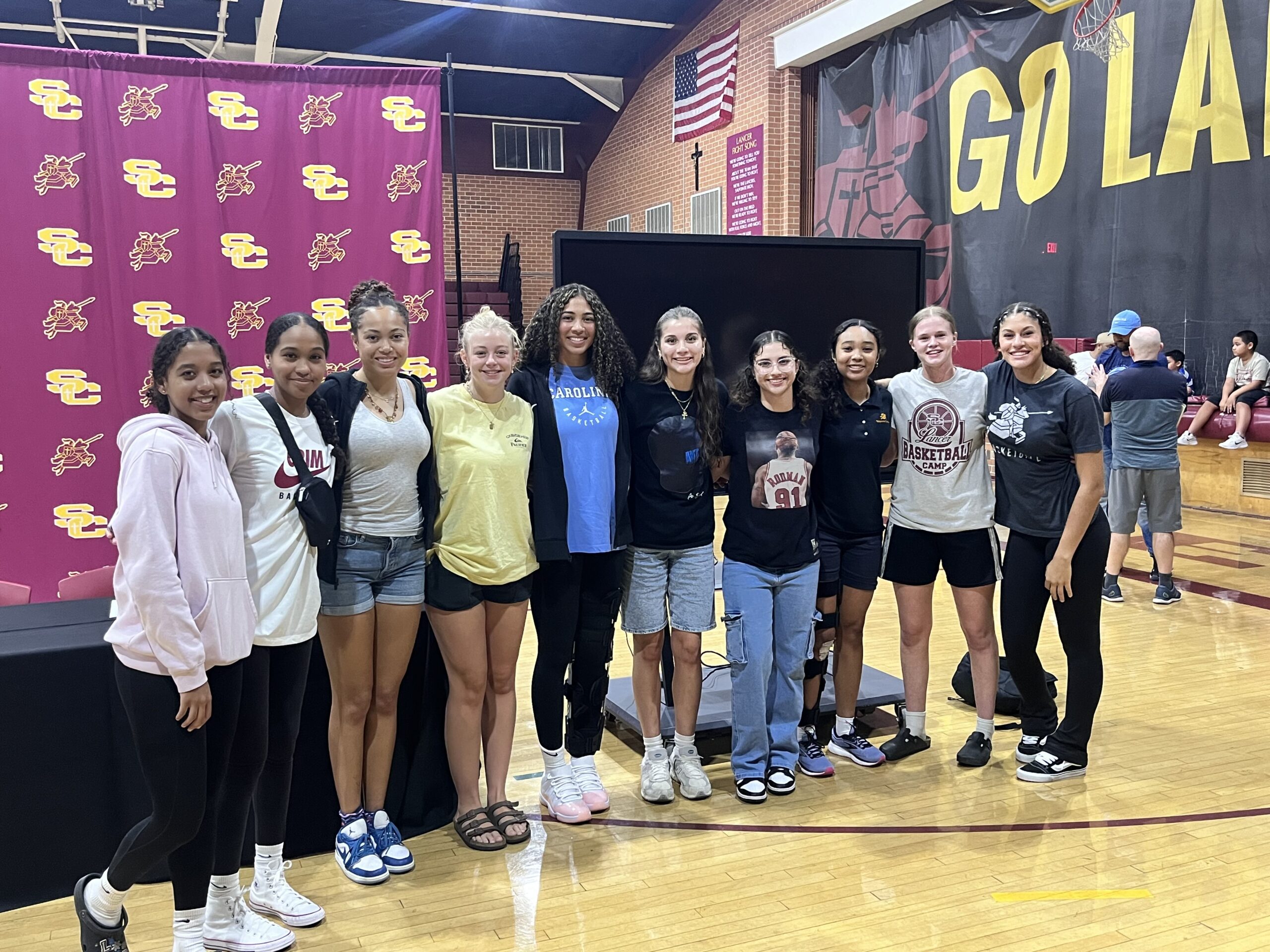 Taliyah Henderson and friends commitment ceremony basketball